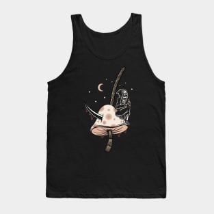 Skull and mashroom Tank Top